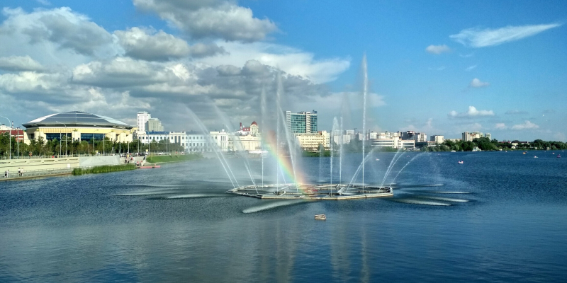 Набережная озера Кабан